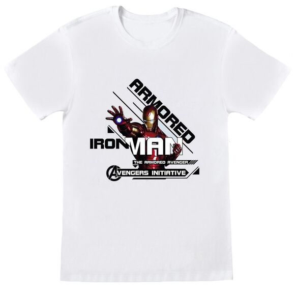 Marvel Comics Classic Characters Jongens T-shirt Marine 98 | Ages 2-13, Kinderkleding, Iron Man, Spiderman, Avengers Kids Top, Peuter aan Teens, Boys Idee van de Gift : Popgear
